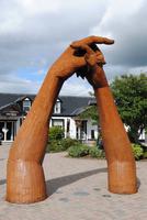 Kunstwerk auf dem Hauptplatz von Gretna Green