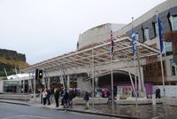 Schottisches Parlamentsgebäude von Außen