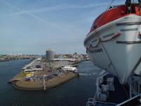 Blick von der Fähre auf Ijmuiden