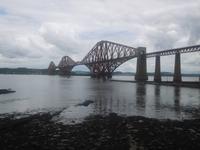 Firth of Fort Eisenbahnbrücke von South Queensferry aus