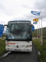 Glen Coe - unser Reisebuss mit Werner am Steuer