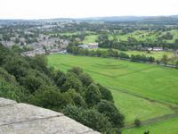 Blick auf Tunierfeld von Stirling Castle Lady's Rock