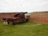 Schwenkbare Kanone am Delphinblick von Fort George