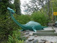 Nessi wartet auf uns - kurz vor der Bootsfahrt auf dem Loch Ness