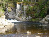Wasserfall am Wege zwischen Ben Nevis und Newtonmore