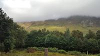 Glen Coe Berge mit Wolken