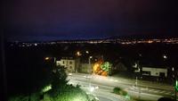 Nachtsicht aus unserem Hotel in Edinburgh