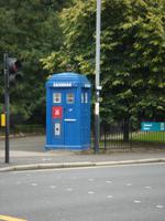 Polizeihäuschen nahe St. Mungo in Glasgow