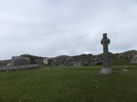 St. Martins Cross - Hochkreuz vor der Abtei Iona und St.Oran-Kapelle