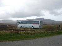 Unser Bus in den Highlands von Skye