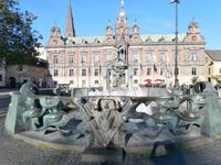 Malmö Brunnen vor dem Rathaus am Stortorget von Stig Blomberg