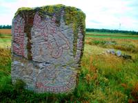 Rundfahrt auf der Insel Öland (Runenstein)