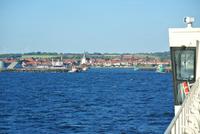 Fähre vor Roenne auf der  Insel Bornholm