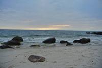 Strand beim Hotel in Roenne
