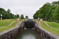 Sieben-Kammer-Schleuse von Berg - Radetappe Göta Kanal von Motala nach Berg (Linköping)