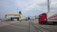 Logistik im Fährhafen in Rostock