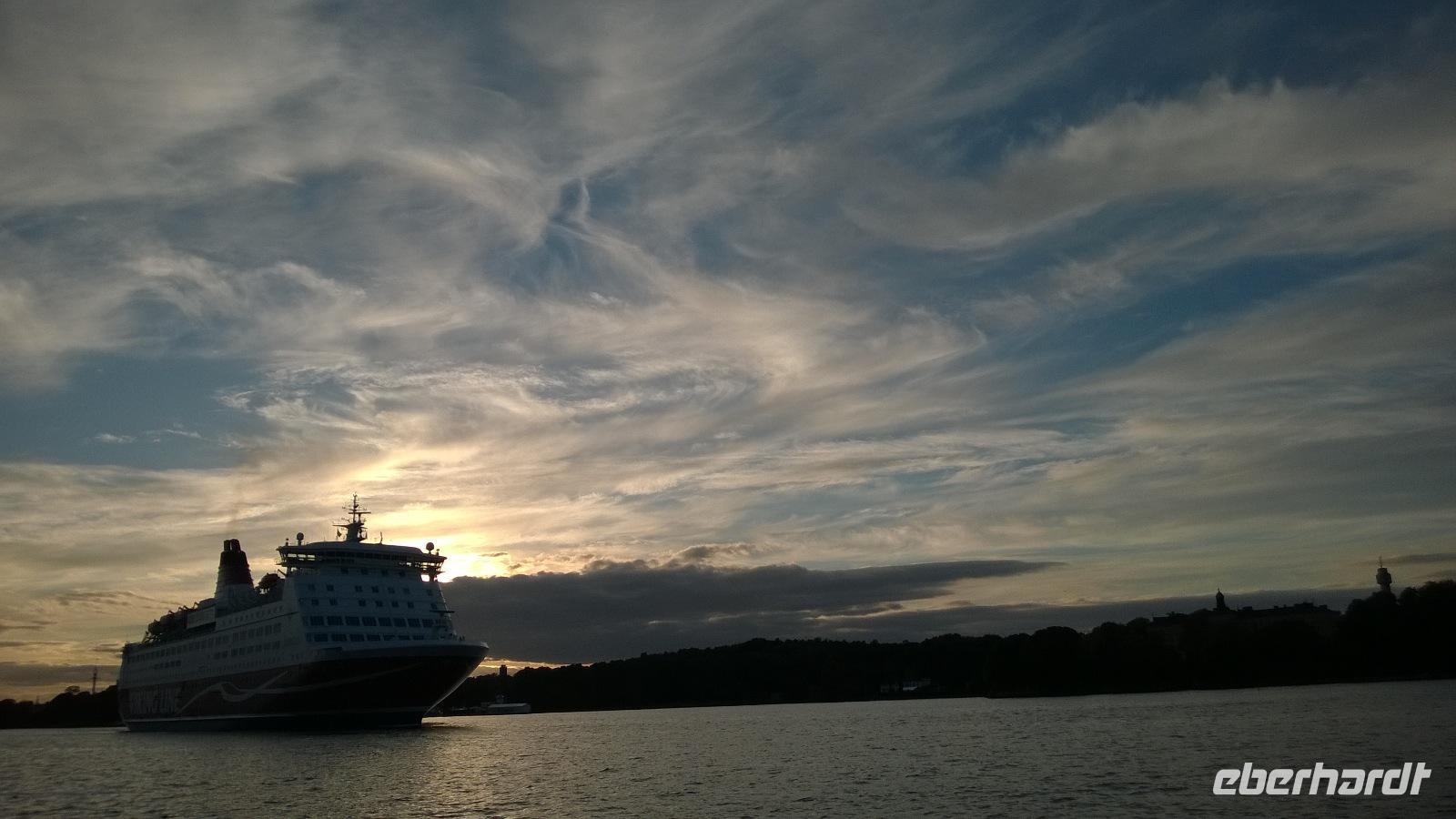 Kreuzfahrer vor Stockholm