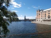 Stockholm Blick zum Stadshuset