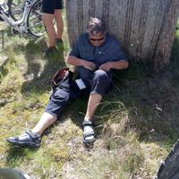 Johannes nach der Radtour