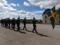 Drottningholm Schloss-Wachablösung