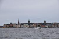 038 Stockholm, Blick über den Saltsjön zur Altstadt