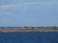 Die ersten Schären der Alandinseln kommen in Sicht