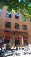 gemütliches Café in der Altstadt Stockholms