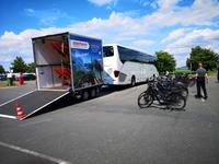 1222 Wir überzeugen uns nochmal vom technischen Zustand der Räder und nehmen einige Justierungen vor 