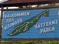 1238 Willkommen auf Visingsö! Die Insel  ist 14 km lang und an der breitesten Stelle 3 km 