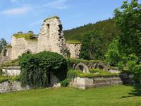 1358Die Mauern der Klosterkirche sind noch am besten zu erkennen