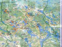 1606  Ein Blick auf die Karte zeigt unseren Standort (roter Punkt links unten)