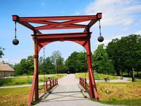 1628 Die ehemalige Zugbrücke des Schlosses