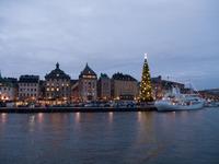 weihnachtliches Stockholm am Morgen