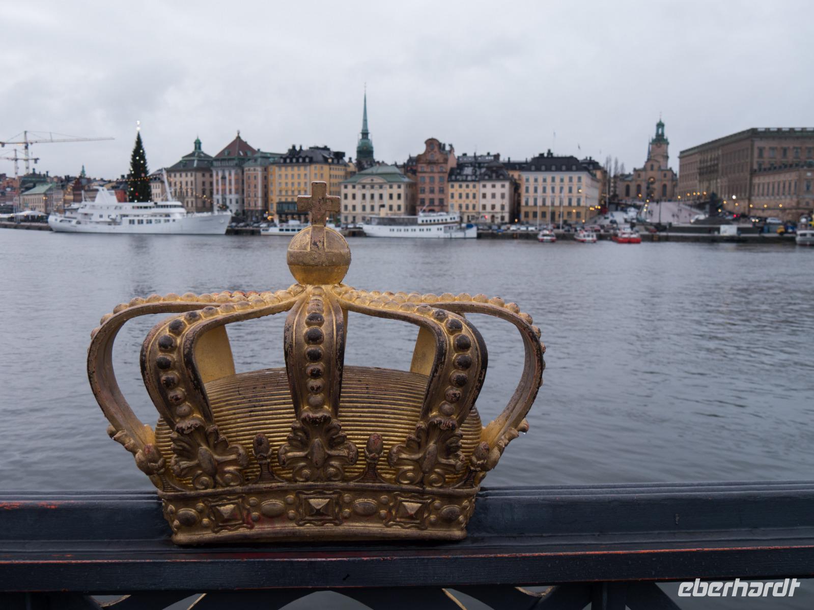 Skeppsholmsbron und Altstadt Stockholm