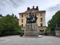 Altstadt - Gamla Stan (Statue des Heiligen Georg und der Drache)