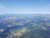 Rückflug von Stockholm nach Berlin (Mecklenburger Seenplatte)