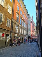 Gasse in Gamla Stan, der Altstadt Stockholms