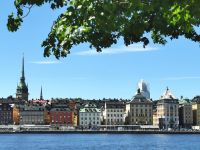 Blick auf Gamla Stan, Altstadt Stockholms