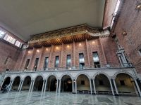 Rathaus Stockholms, schlicht und mit klaren Formen und Linien