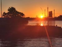 Sonnenuntergang von der Hotel Terrasse aus