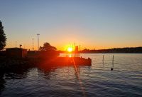 Sonnenuntergang in Stockholm