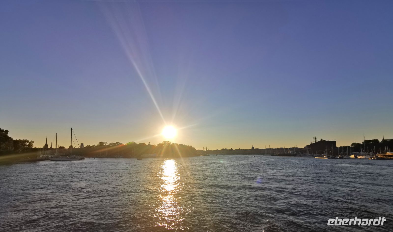 Stimmung am Abend der Mitsommertage in Schweden