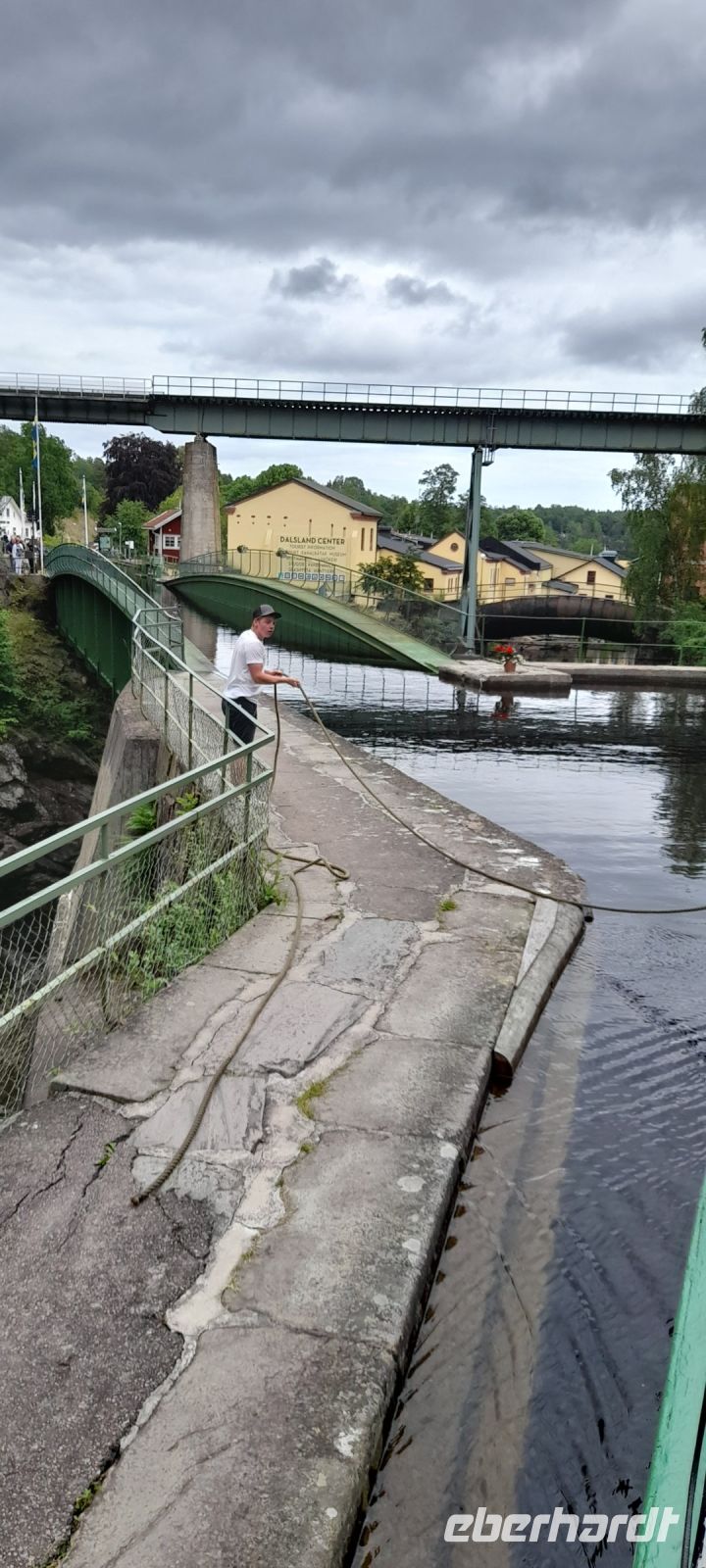 Dalslandkanal Ankunft in Haverud