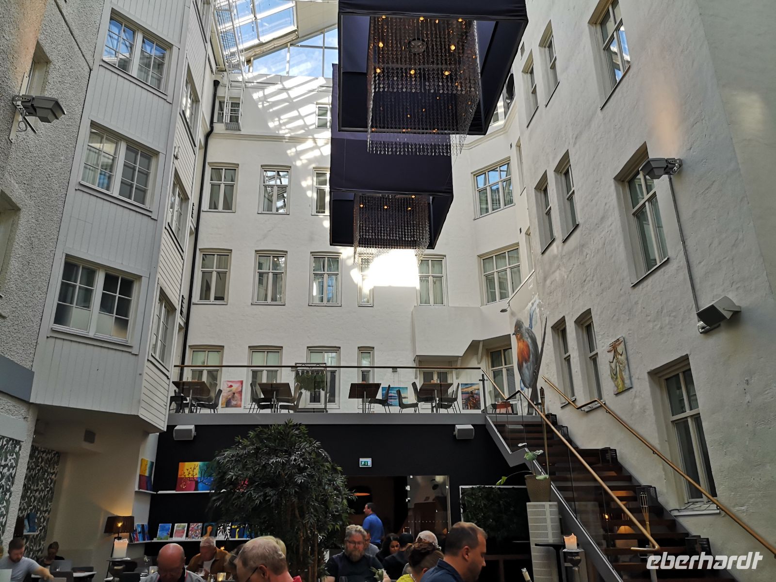 Hotel in Karstad, Restaurant zwischen den Häusern