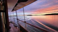 Kreuzfahrt Göta-Kanal - Sonnenuntergang über dem Oxelösund