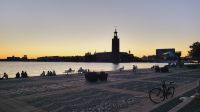 Kreuzfahrt Göta-Kanal - Stockholm am Abend - Blick zum Stadthaus