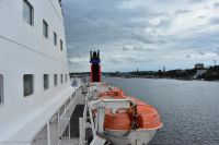 Ausfahrt aus der Kieler Förde mit der Stena Line