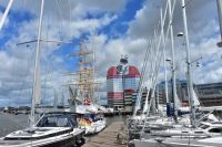 Göteborg - Viermastbark Viking im Stadtteil Lille Bomma