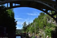 M/S Storholmen auf dem Dalsland Kanal in Håverud