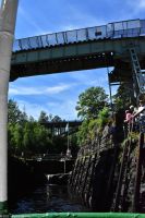 M/S Storholmen auf dem Dalsland Kanal in Håverud